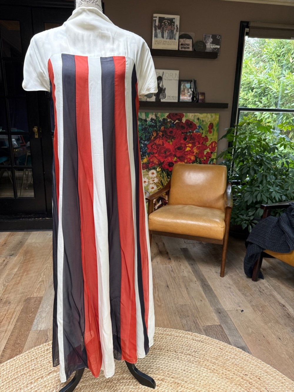 BOSS 🇺🇸 Maxi Dress Sheer with Liner Fun Dress
